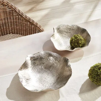 Napa Home & Garden Clarice Decorative Bowls Set Of 2 In Silver