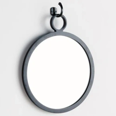 Napa Home & Garden Eliana Black Framed Round Decorative Wall Mirror In Black