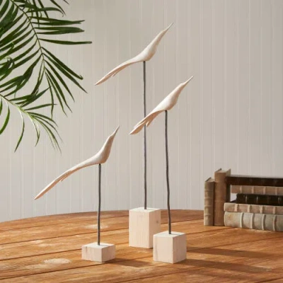 Napa Home & Garden The Flock, Set Of 3 In Neutral