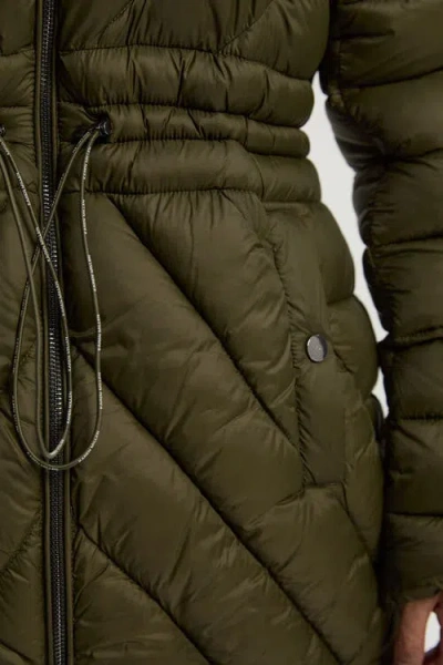 Karen Millen Lightweight Packable Coat In Brown