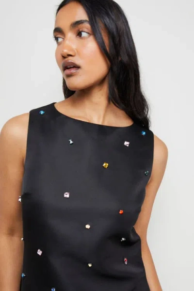Warehouse Sleeveless Sequin Mini Dress In Blue