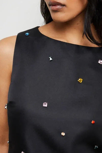 Warehouse Sleeveless Sequin Mini Dress In Blue