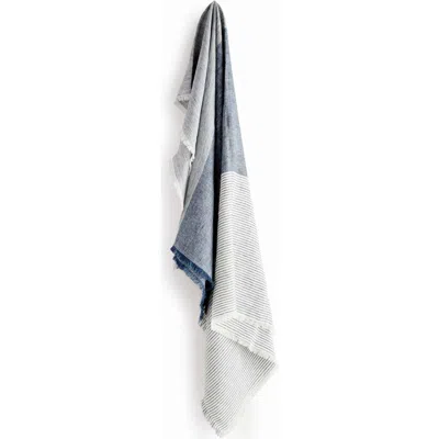 Napa Home & Garden Leon European Linen Throw In Blue