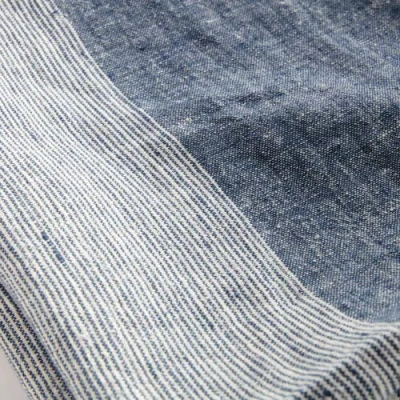 Napa Home & Garden Leon European Linen Throw In Blue