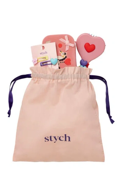 Stych Unicorn Jewelry Box And Hair Gift Set In Pink