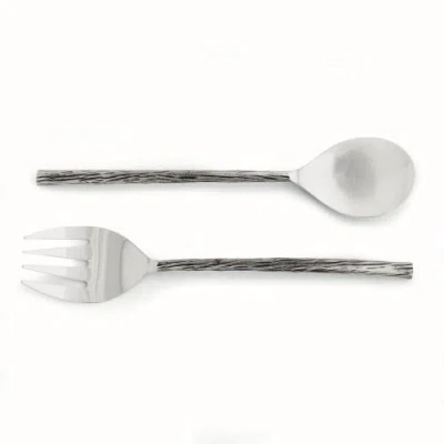 Napa Home & Garden Arwell Salad Server Utensils Set Of 2 In Silver