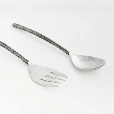 Napa Home & Garden Arwell Salad Server Utensils Set Of 2 In Silver