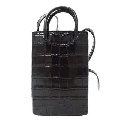 Pre-owned Balenciaga Black Leather Pochette Shoulder Bag ()