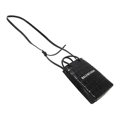 Pre-owned Balenciaga Black Leather Pochette Shoulder Bag ()