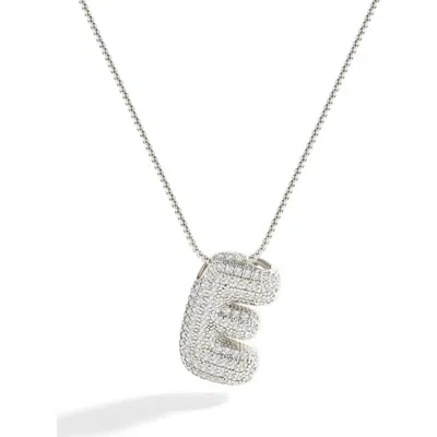 Mint & Lily Pave Bubble Initial Necklace