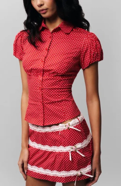 Guizio Liana Top In Red