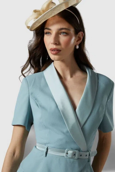 Coast 2 In 1 Dress With Pleated Skirt In Gray