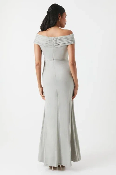 Coast Bardot Ruched Jersey Bridesmaid Dress In Gray