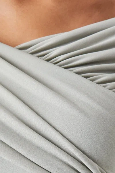 Coast Bardot Ruched Jersey Bridesmaid Dress In Gray