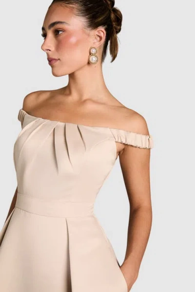 Coast Bardot Fit & Flare Hi-low Maxi Dress In Gray