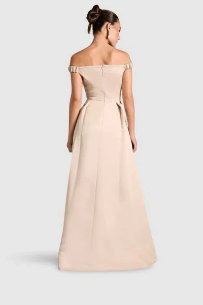 Coast Bardot Fit & Flare Hi-low Maxi Dress In Gray