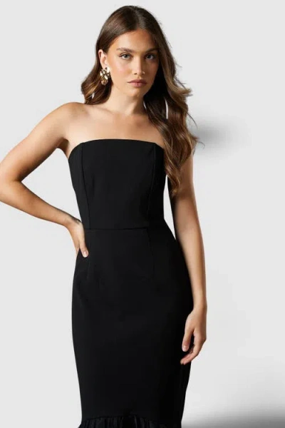 Coast Strapless Fishtail Maxi Dress In Black
