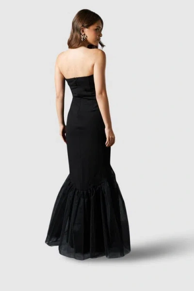 Coast Strapless Fishtail Maxi Dress In Black