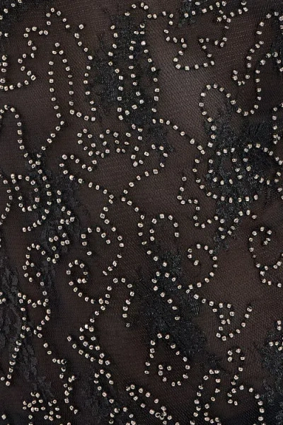 Nasty Gal Hand Embellished Lace Mini Dress In Black