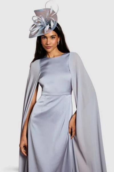 Coast Sleeveless Cape Maxi Dress In Blue