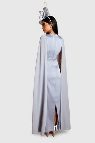 Coast Sleeveless Cape Maxi Dress In Blue