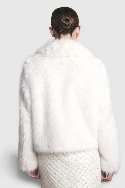 Coast Occasion Short Faux Fur Coat In White
