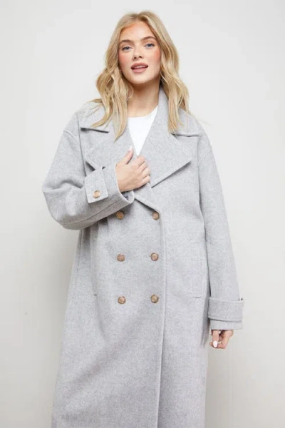 Oasis Relaxed Tailored Coat In Blue