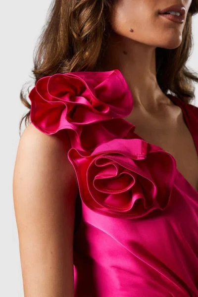 Coast Corsage Cowl Back Jumpsuit In Pink