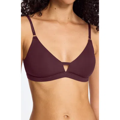 Pepper Supima® Cotton Wirefree Bra In Brown