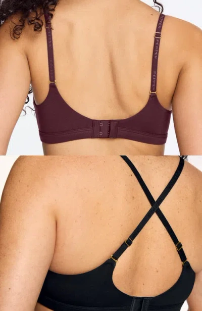 Pepper Supima® Cotton Wirefree Bra In Brown