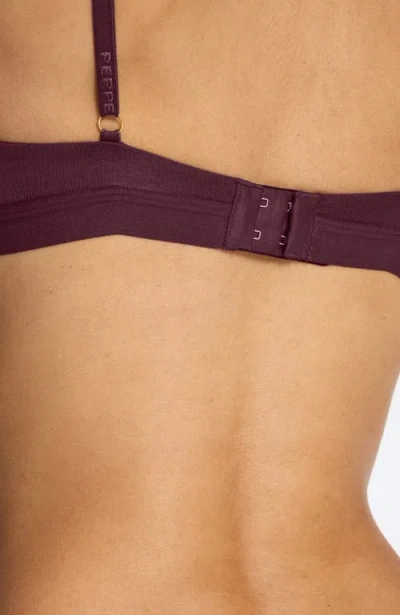 Pepper Supima® Cotton Lift Up Bra In Purple