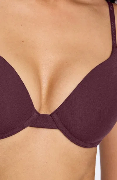 Pepper Supima® Cotton Lift Up Bra In Purple