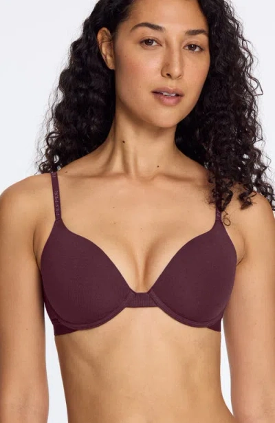 Pepper Supima® Cotton Lift Up Bra In Purple