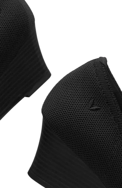 Vivaia Almond-toe Wedge In Black