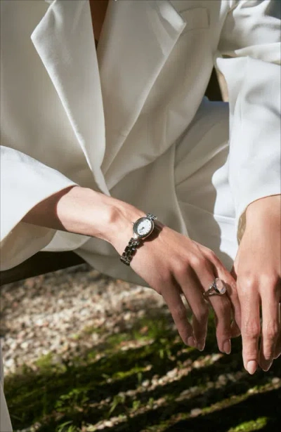 Retro Chic Vatican Watch In Silver