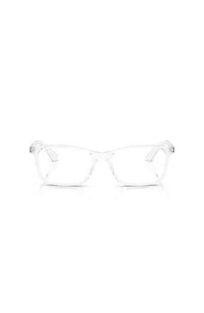 Ray Ban Ray-ban 56mm Square Optical Glasses In Transparent
