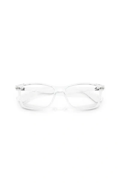 Ray Ban Ray-ban 56mm Square Optical Glasses In Transparent