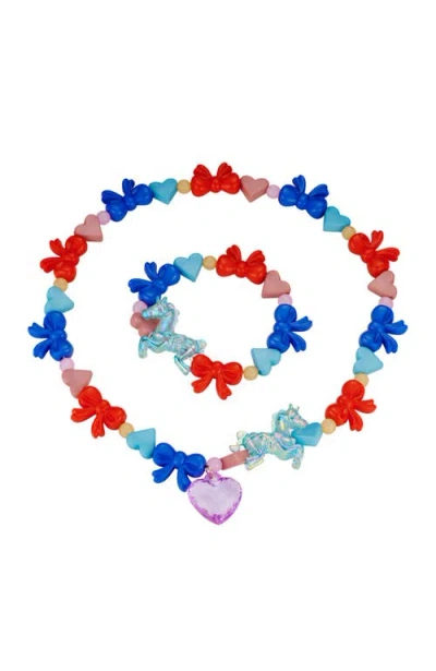 Stych Unicorn Jewelry Box And Accessories Gift Set In Pink