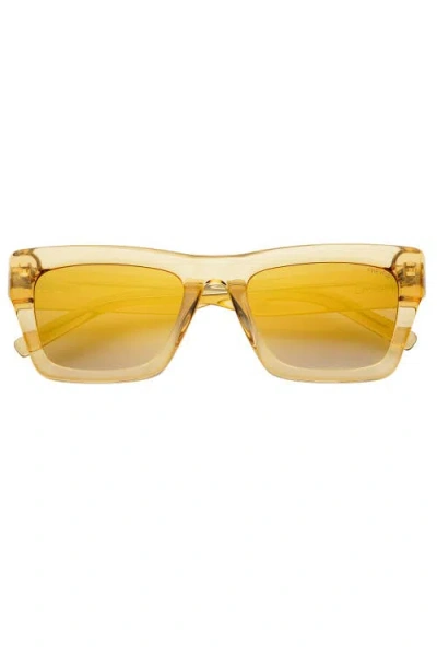 Freyrs Eyewear Nico Square Sunglasses In Yellow