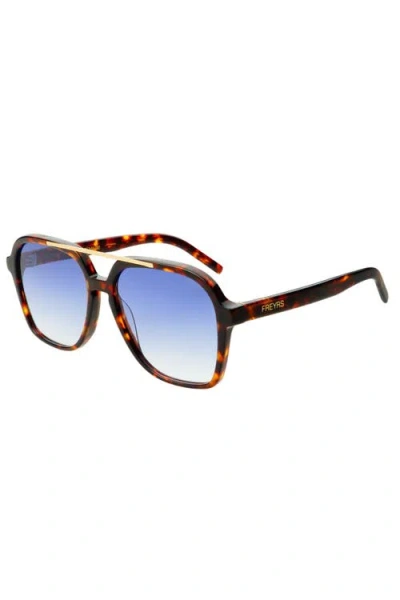 Freyrs Eyewear Spencer Aviator Sunglasses In Brown
