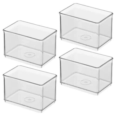 Idesign Small Shallow Organizer Bin In Transparent