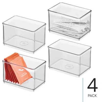 Idesign Small Shallow Organizer Bin In Transparent