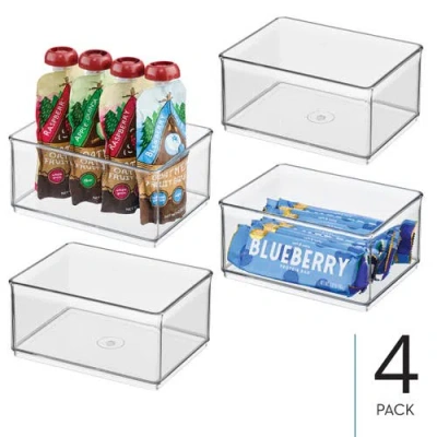 Idesign Medium Shallow Organizer Bin In Transparent