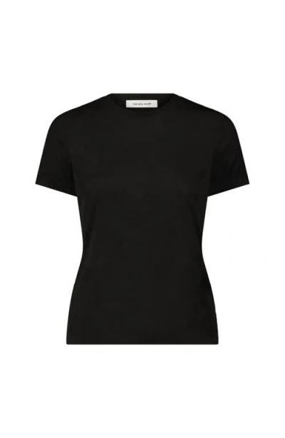 The Noli Shop Amaya Suede T-shirt In Black