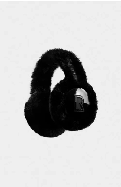 Rudsak Valencia Faux Fur Earmuffs In Black