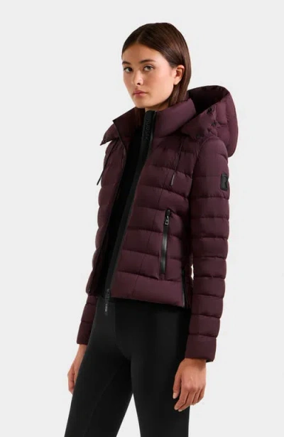 Rudsak Melissa Lightweight Down Puffer In Burgundy