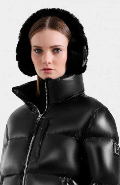 Rudsak Valencia Faux Fur Earmuffs In Black