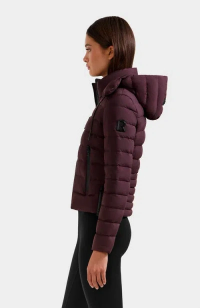 Rudsak Melissa Lightweight Down Puffer In Burgundy