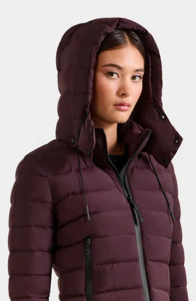 Rudsak Melissa Lightweight Down Puffer In Burgundy