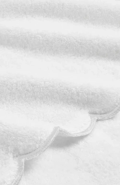 Christy Scallop Edge Luxury Turkish Cotton Hand Towels In White